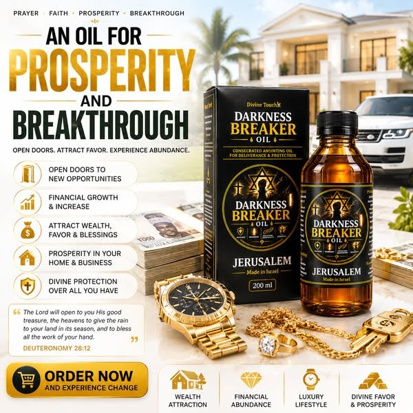 Believer praying with Darkness Breaker Oil and Bible